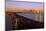 Manhattan Skyline at Sunset-George Oze-Mounted Photographic Print