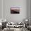 Manhattan Skyline at Sunset-George Oze-Framed Stretched Canvas displayed on a wall