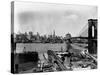 Manhattan Skyline, East River and Brooklyn Bridge-Irving Underhill-Stretched Canvas