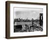 Manhattan Skyline, East River and Brooklyn Bridge-Irving Underhill-Framed Photographic Print