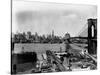 Manhattan Skyline, East River and Brooklyn Bridge-Irving Underhill-Stretched Canvas