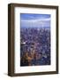Manhattan Skyline from above at Sunset, New York City-Fraser Hall-Framed Photographic Print