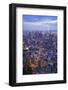 Manhattan Skyline from above at Sunset, New York City-Fraser Hall-Framed Photographic Print