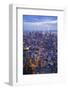 Manhattan Skyline from above at Sunset, New York City-Fraser Hall-Framed Photographic Print