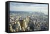 Manhattan Skyline from Above, New York City-Fraser Hall-Framed Stretched Canvas