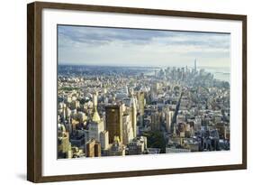 Manhattan Skyline from Above, New York City-Fraser Hall-Framed Photographic Print