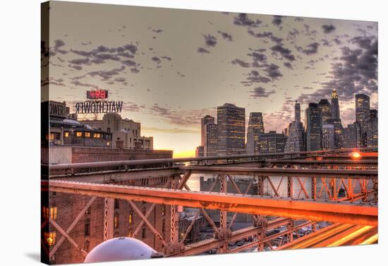 Manhattan Skyline from Brooklyn, New York City-AJ Messier-Stretched Canvas