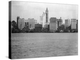 Manhattan Skyline from New Jersey, 1908-null-Stretched Canvas