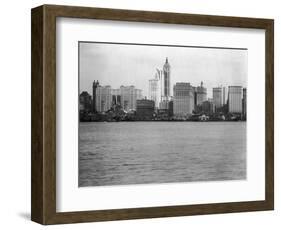 Manhattan Skyline from New Jersey, 1908-null-Framed Photographic Print