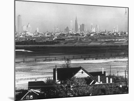 Manhattan Skyline from New Jersey-Andreas Feininger-Mounted Photographic Print