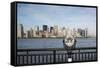 Manhattan Skyline from New Jersey-Paul Souders-Framed Stretched Canvas