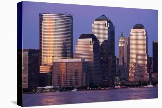 Manhattan Skyline from New Jersey-Paul Souders-Stretched Canvas