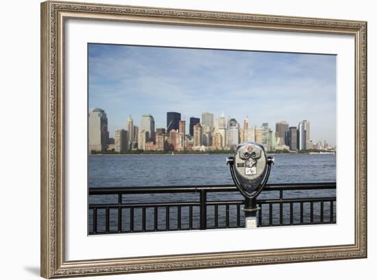 Manhattan Skyline from New Jersey-Paul Souders-Framed Photographic Print