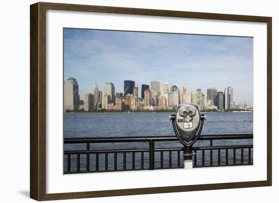 Manhattan Skyline from New Jersey-Paul Souders-Framed Photographic Print