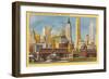 Manhattan Skyline from Staten Island Ferry-null-Framed Art Print