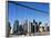 Manhattan Skyline from the Brooklyn Bridge, New York City, New York, USA-Amanda Hall-Framed Photographic Print