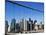 Manhattan Skyline from the Brooklyn Bridge, New York City, New York, USA-Amanda Hall-Mounted Photographic Print