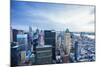 Manhattan skyline from Times Square to the Hudson River, New York City, United States of America, N-Fraser Hall-Mounted Photographic Print