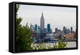 Manhattan Skyline I-Erin Berzel-Framed Stretched Canvas