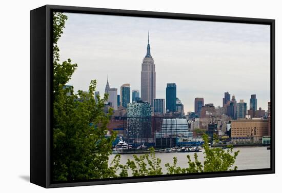 Manhattan Skyline I-Erin Berzel-Framed Stretched Canvas