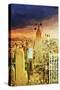 Manhattan Skyline II - In the Style of Oil Painting-Philippe Hugonnard-Stretched Canvas