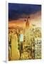 Manhattan Skyline II - In the Style of Oil Painting-Philippe Hugonnard-Framed Giclee Print