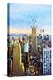 Manhattan Skyline - In the Style of Oil Painting-Philippe Hugonnard-Stretched Canvas