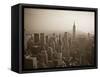 Manhattan Skyline Including Empire State Building, New York City, USA-Alan Copson-Framed Stretched Canvas