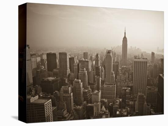 Manhattan Skyline Including Empire State Building, New York City, USA-Alan Copson-Stretched Canvas