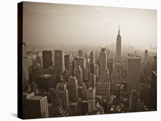 Manhattan Skyline Including Empire State Building, New York City, USA-Alan Copson-Stretched Canvas