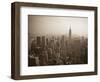 Manhattan Skyline Including Empire State Building, New York City, USA-Alan Copson-Framed Photographic Print