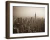 Manhattan Skyline Including Empire State Building, New York City, USA-Alan Copson-Framed Photographic Print