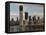 Manhattan Skyline including Twin Towers-null-Framed Stretched Canvas