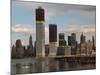 Manhattan Skyline including Twin Towers-null-Mounted Photographic Print