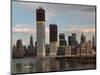 Manhattan Skyline including Twin Towers-null-Mounted Photographic Print