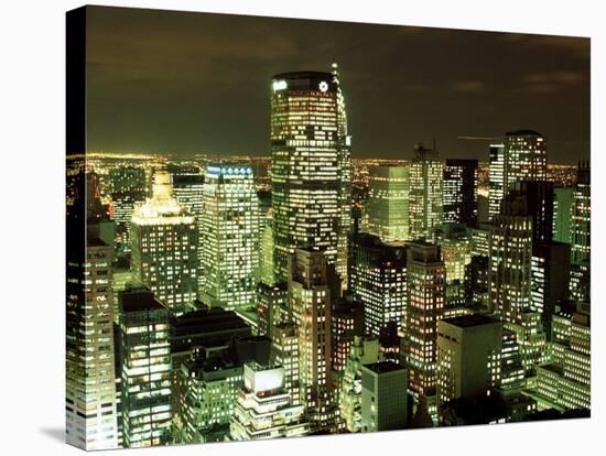 Manhattan Skyline New York City-null-Stretched Canvas