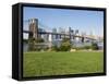 Manhattan Skyline, New York, USA-Amanda Hall-Framed Stretched Canvas