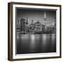 Manhattan Skyline Night-Edit-3-Moises Levy-Framed Photographic Print