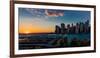 Manhattan Skyline, NY, NY at Sunset-null-Framed Photographic Print