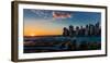 Manhattan Skyline, NY, NY at Sunset-null-Framed Photographic Print