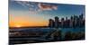 Manhattan Skyline, NY, NY at Sunset-null-Mounted Photographic Print