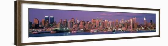 Manhattan Skyline, NYC-Richard Berenholtz-Framed Art Print