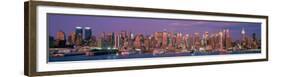 Manhattan Skyline, NYC-Richard Berenholtz-Framed Art Print