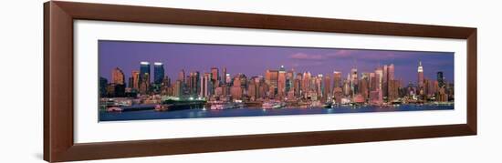 Manhattan Skyline, NYC-Richard Berenholtz-Framed Art Print