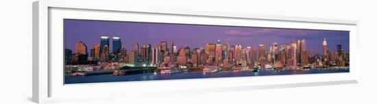 Manhattan Skyline, NYC-Richard Berenholtz-Framed Art Print