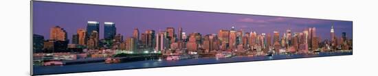 Manhattan Skyline, NYC-Richard Berenholtz-Mounted Art Print