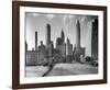 Manhattan Skyline - South Street and Jones Lane, Manhattan-Berenice Abbott-Framed Giclee Print