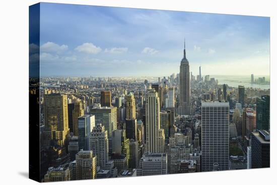 Manhattan Skyline with the Empire State Building, New York City-Fraser Hall-Stretched Canvas