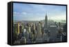Manhattan Skyline with the Empire State Building, New York City-Fraser Hall-Framed Stretched Canvas