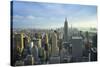 Manhattan Skyline with the Empire State Building, New York City-Fraser Hall-Stretched Canvas